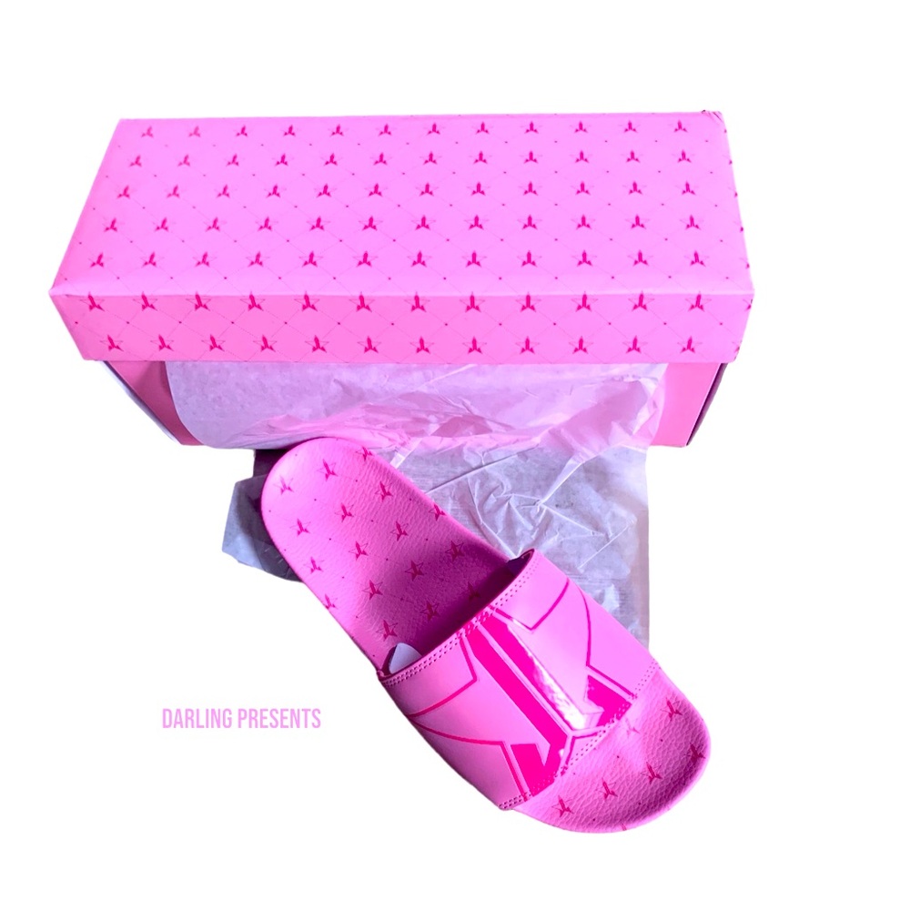 Jeffree Star Pool Slides Unisex Color Pink Men Size 12